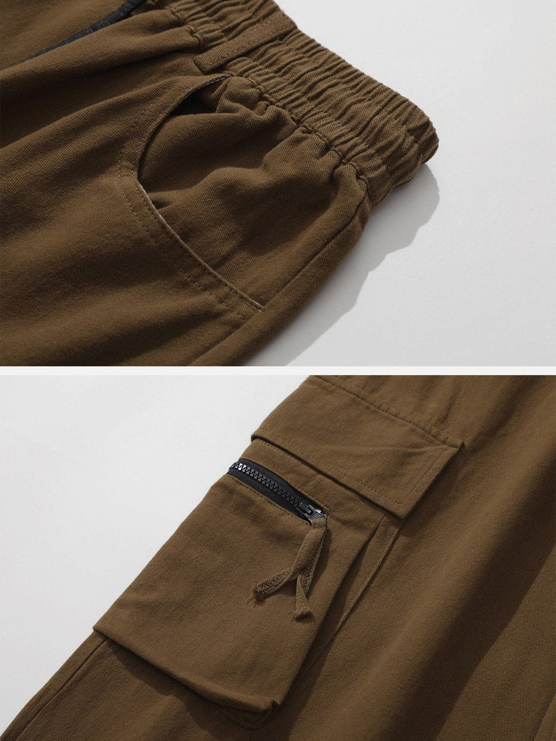 Helmiss - Solid Multi-Pocket Cargo Pants- Streetwear Fashion - helmiss.com