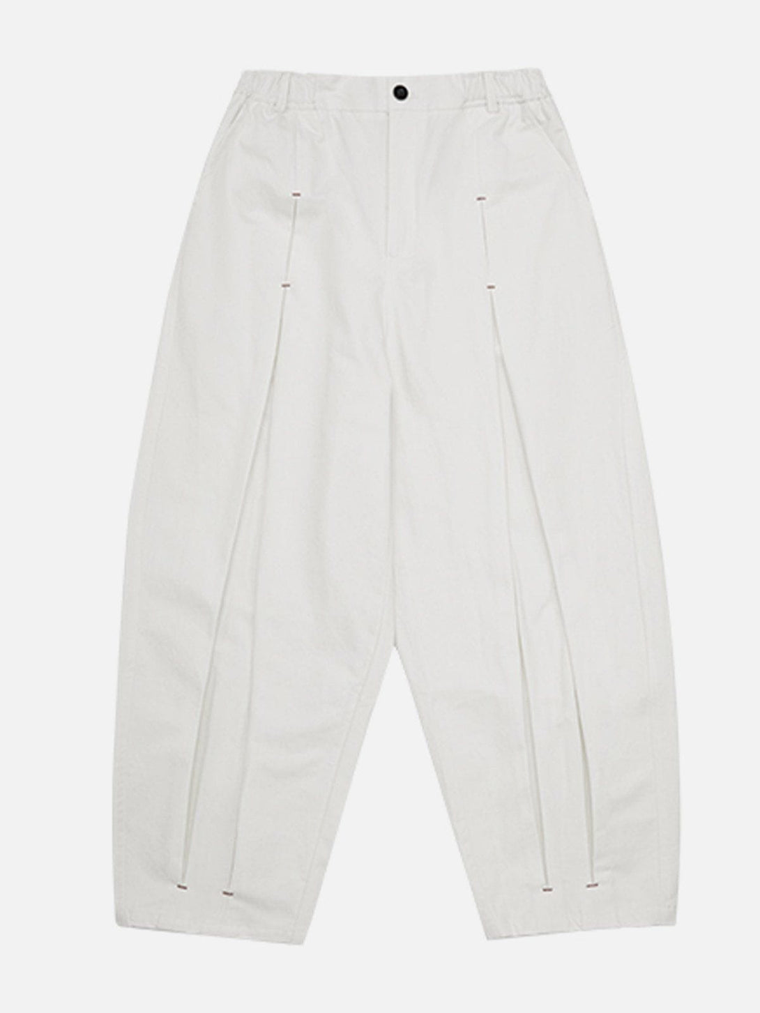 Helmiss - Solid Pleated Pants- Streetwear Fashion - helmiss.com