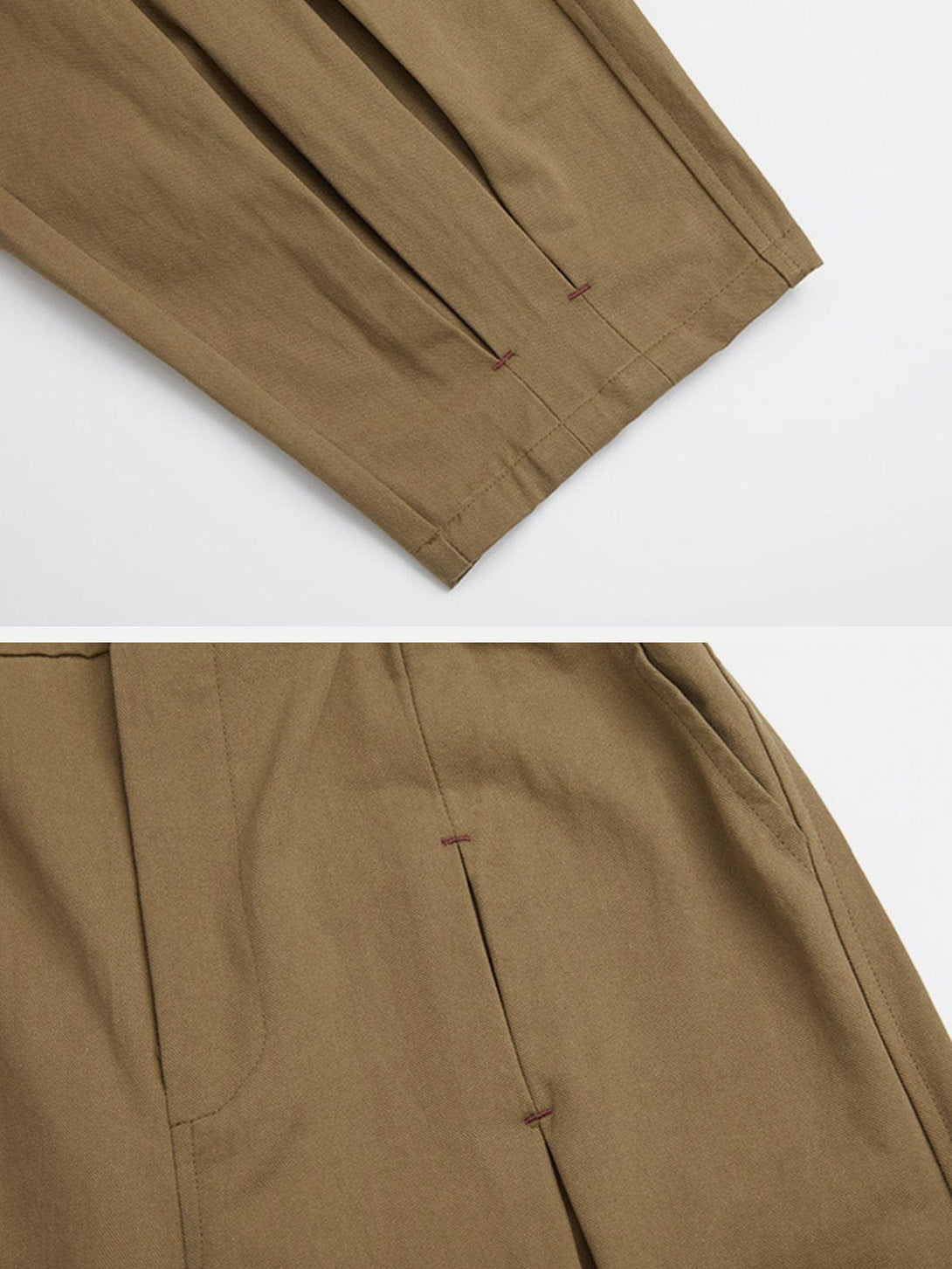 Helmiss - Solid Pleated Pants- Streetwear Fashion - helmiss.com