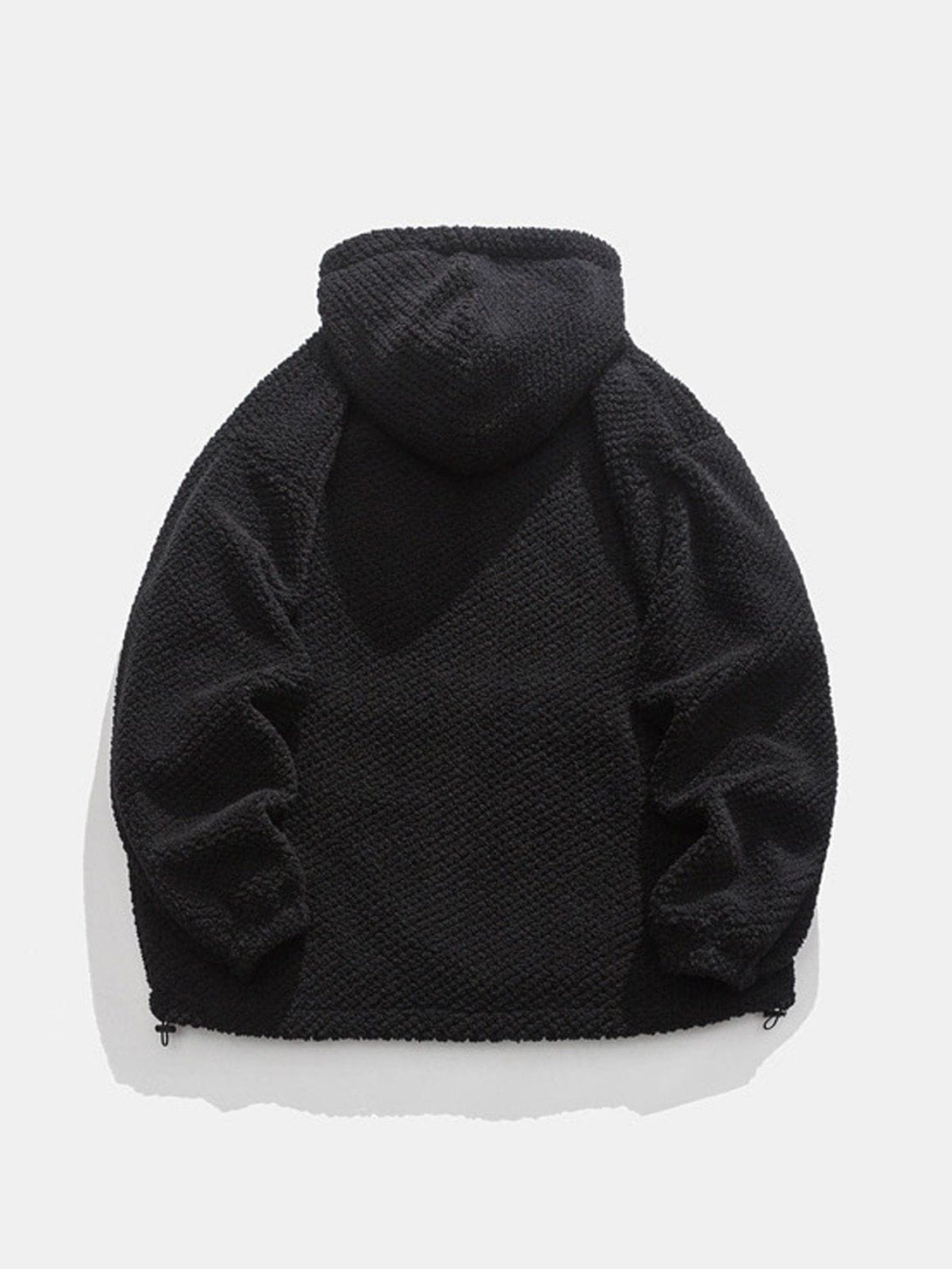 Helmiss - Solid Sherpa Hoodie- Streetwear Fashion - helmiss.com