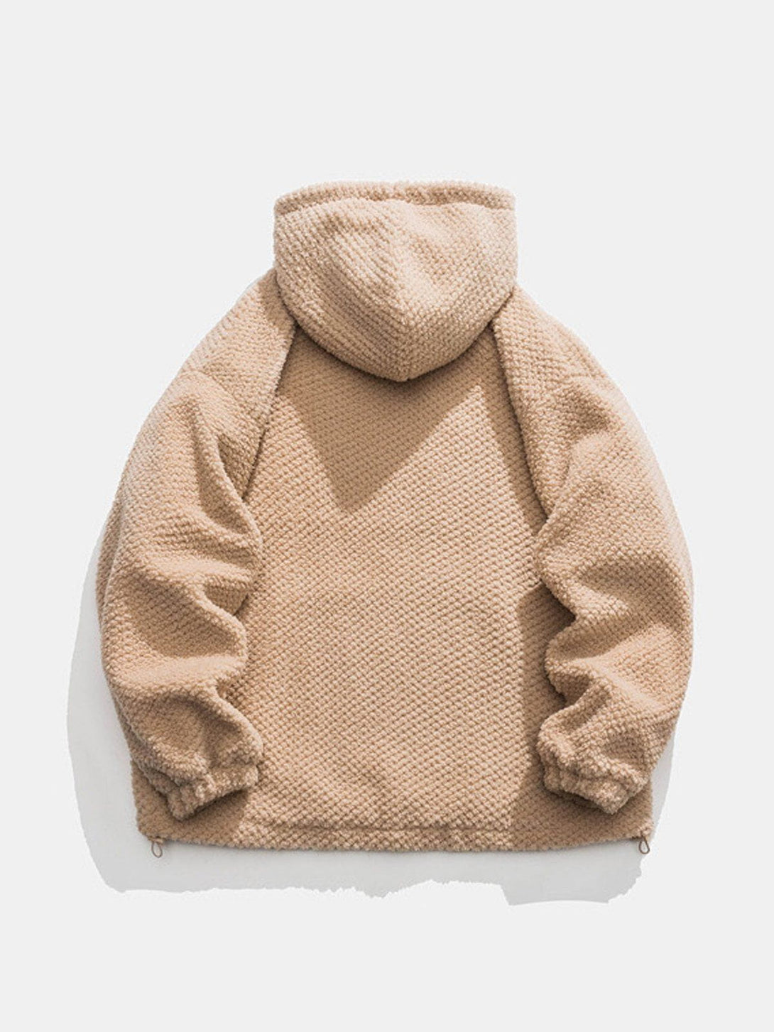 Helmiss - Solid Sherpa Hoodie- Streetwear Fashion - helmiss.com