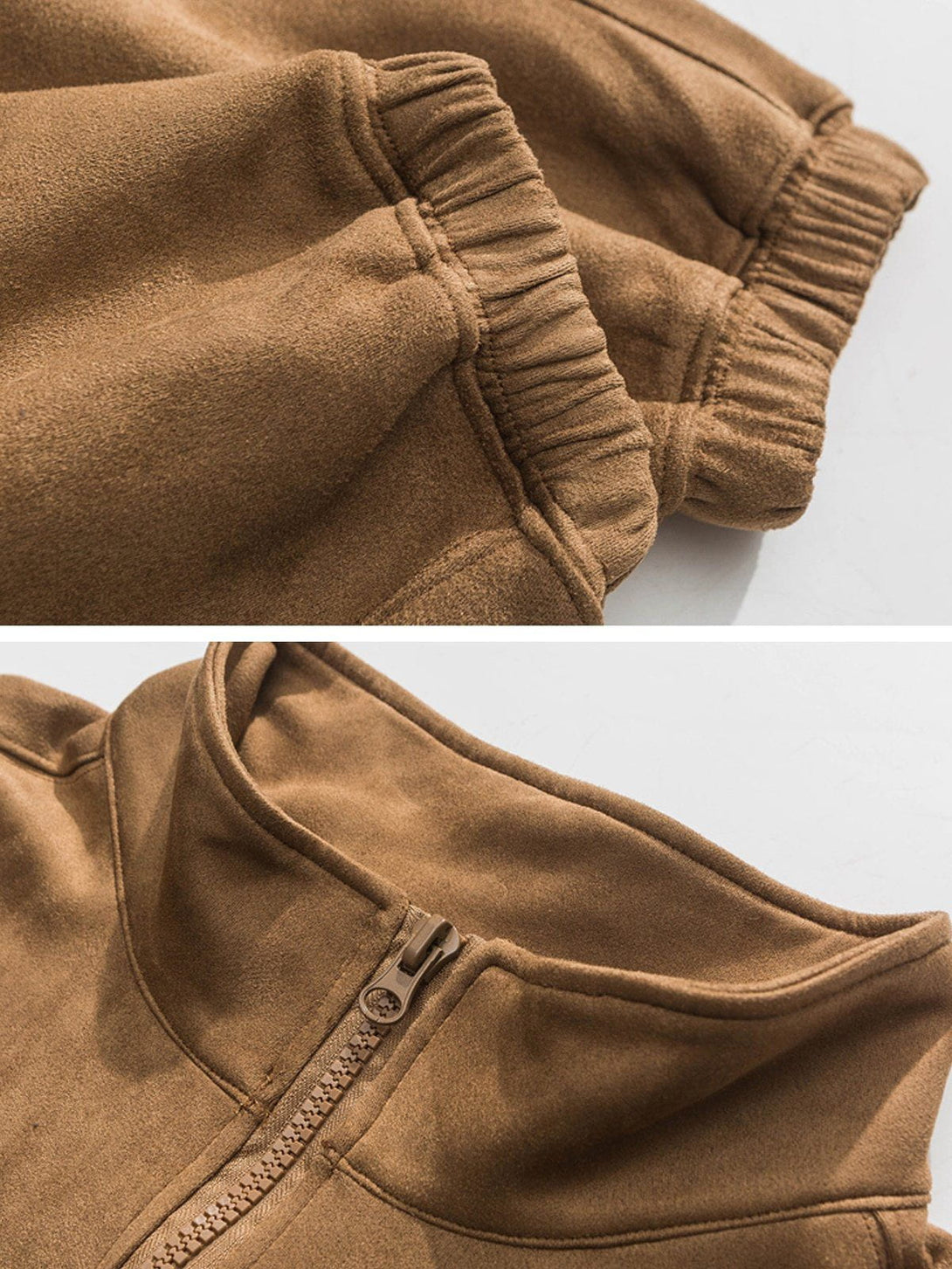 Helmiss - Solid Suede Sweatshirt- Streetwear Fashion - helmiss.com