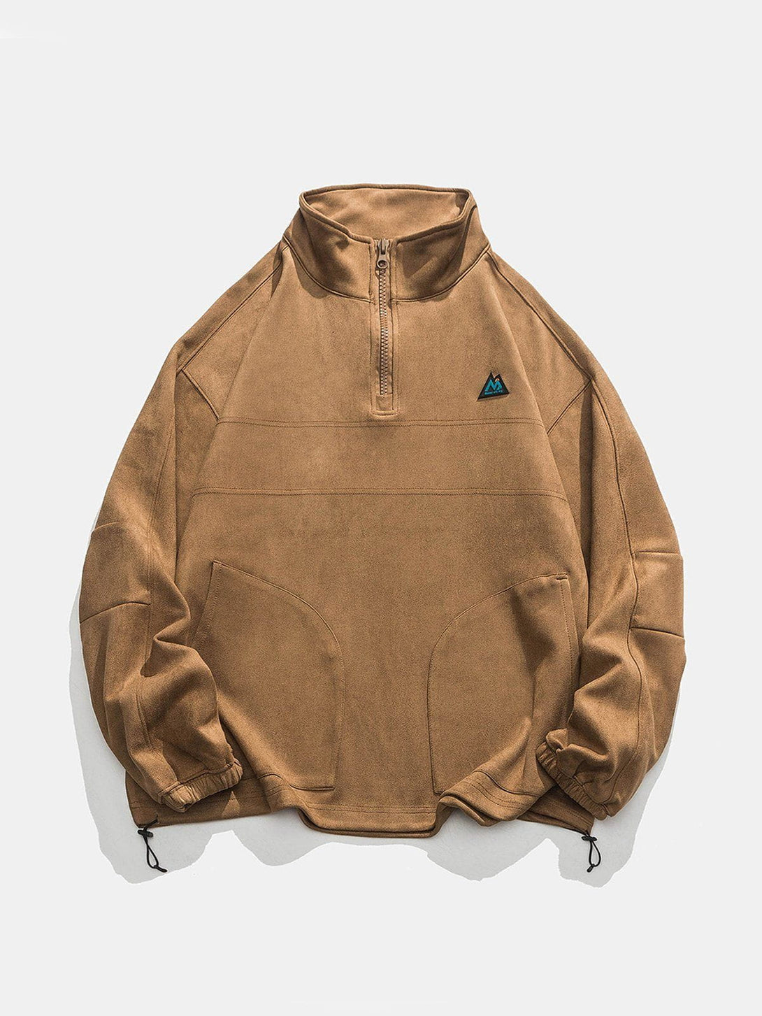 Helmiss - Solid Suede Sweatshirt- Streetwear Fashion - helmiss.com