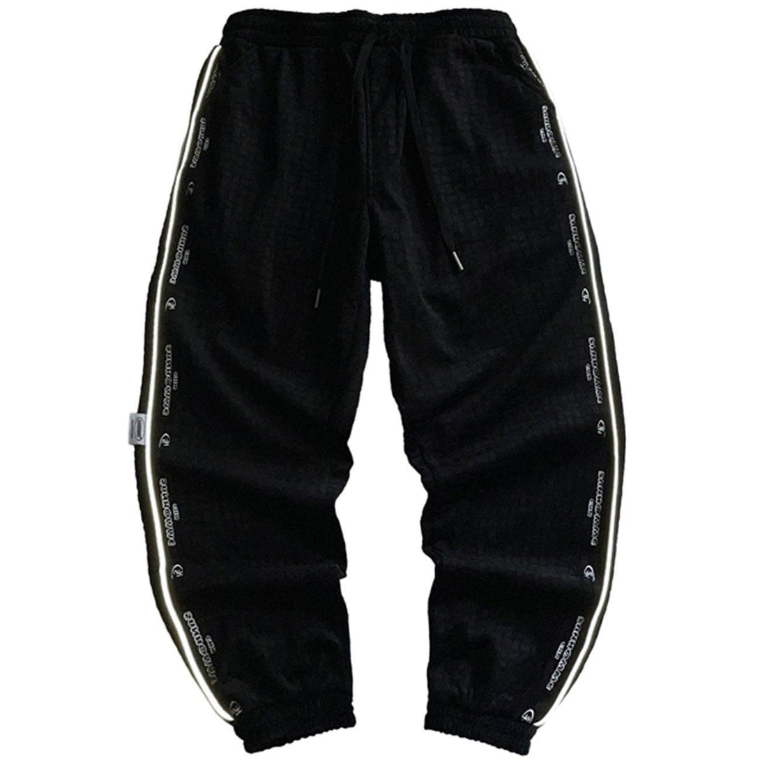 Helmiss - Solid Velvet Sweatpants- Streetwear Fashion - helmiss.com