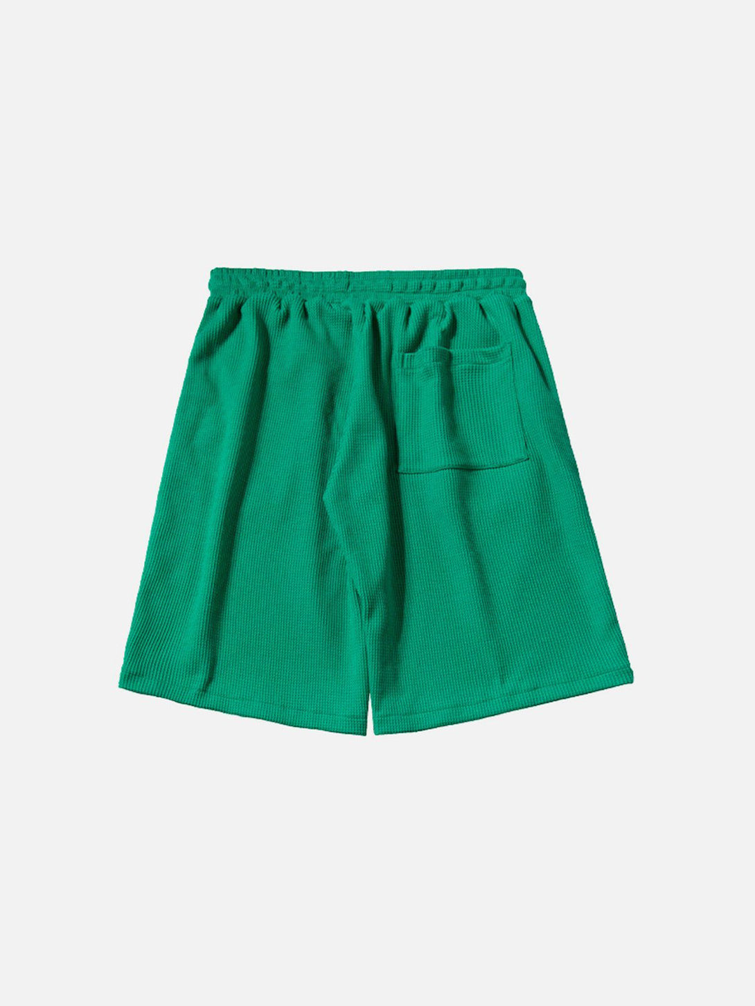 Helmiss - Solid Waffle Pattern Shorts- Streetwear Fashion - helmiss.com