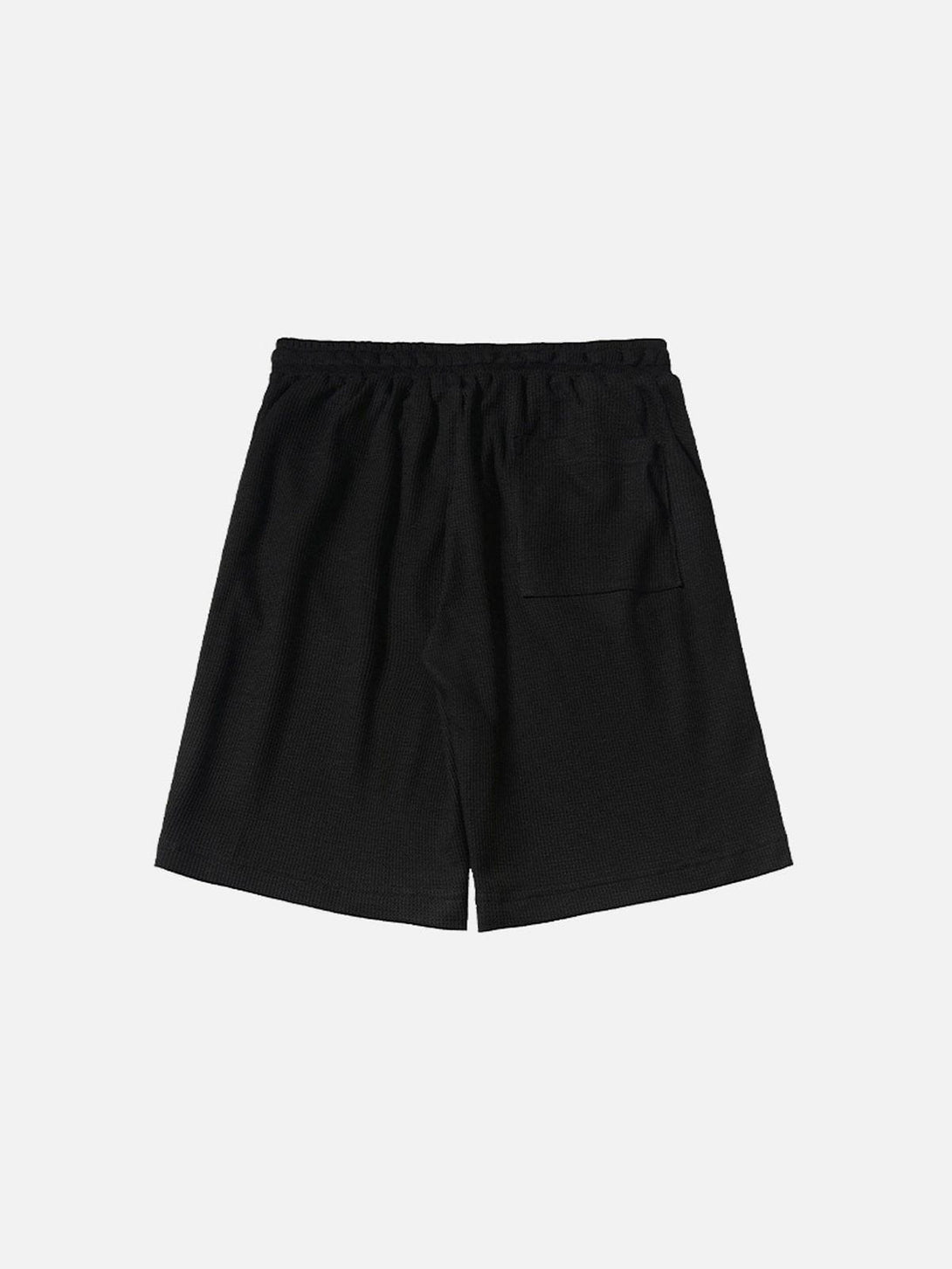 Helmiss - Solid Waffle Pattern Shorts- Streetwear Fashion - helmiss.com