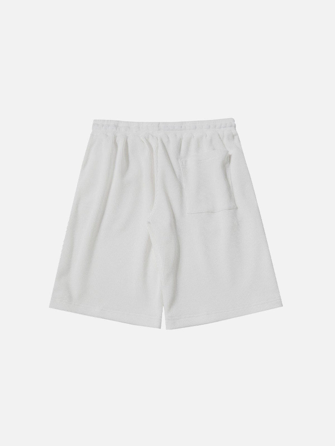 Helmiss - Solid Waffle Pattern Shorts- Streetwear Fashion - helmiss.com