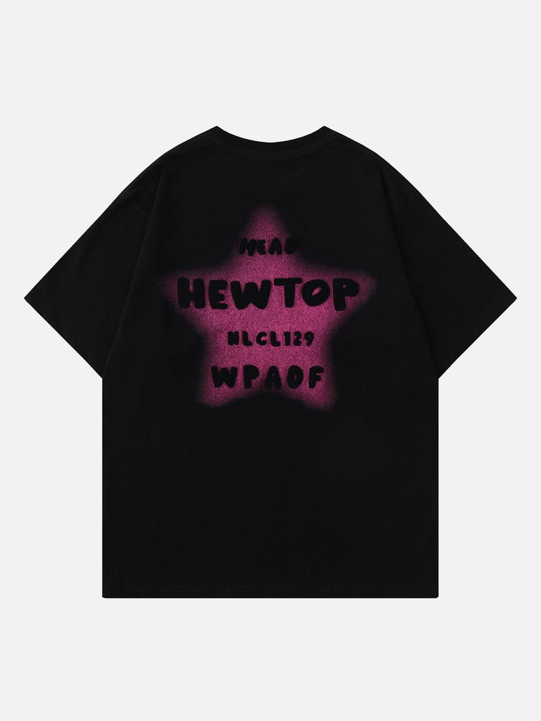 Helmiss - Star Alphabet Print Tee- Streetwear Fashion - helmiss.com