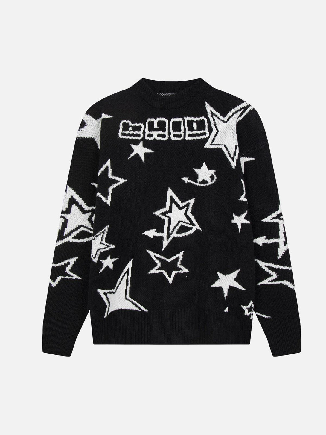 Helmiss - Star Clash Embroidery Sweater- Streetwear Fashion - helmiss.com