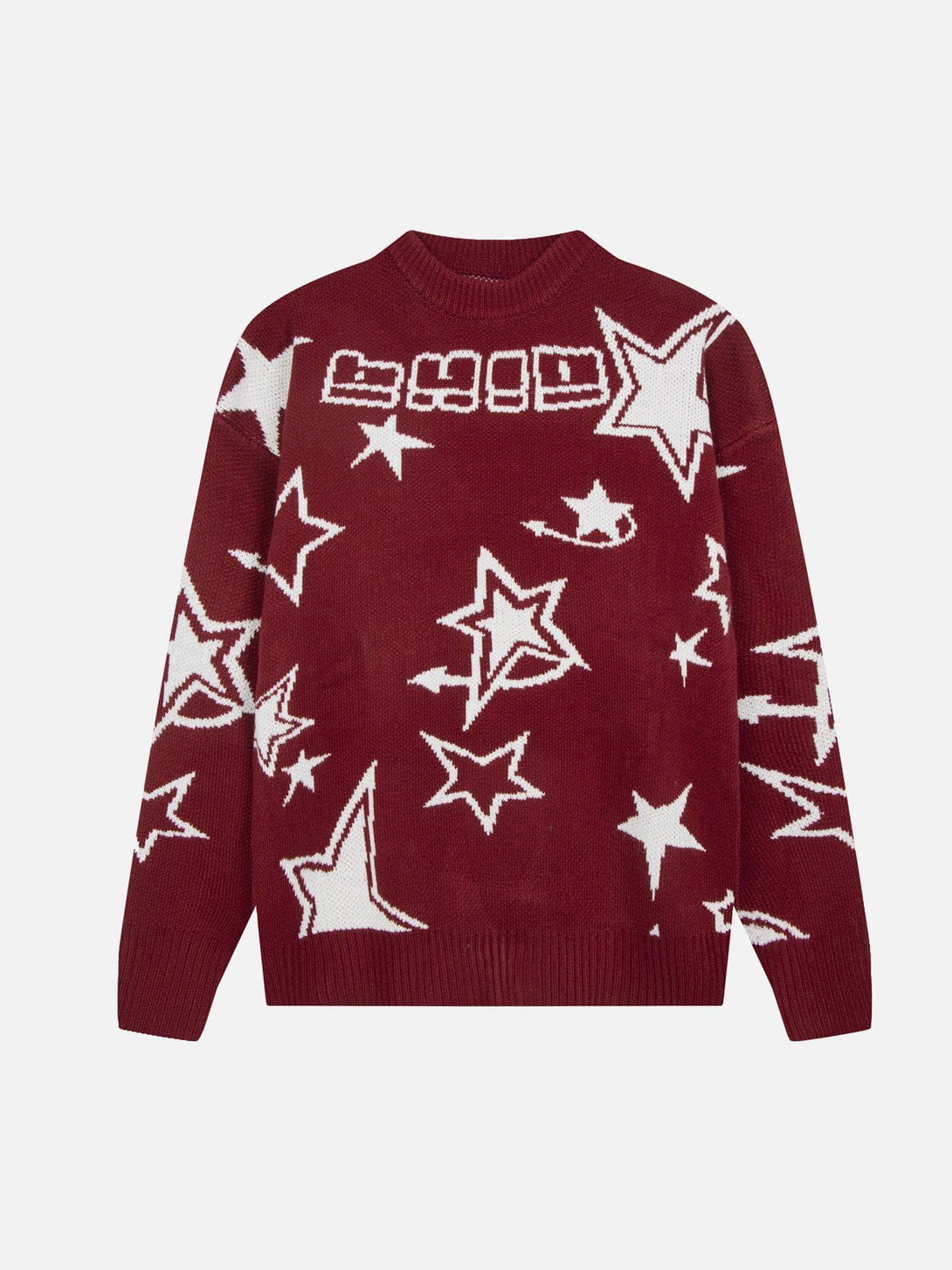 Helmiss - Star Clash Embroidery Sweater- Streetwear Fashion - helmiss.com