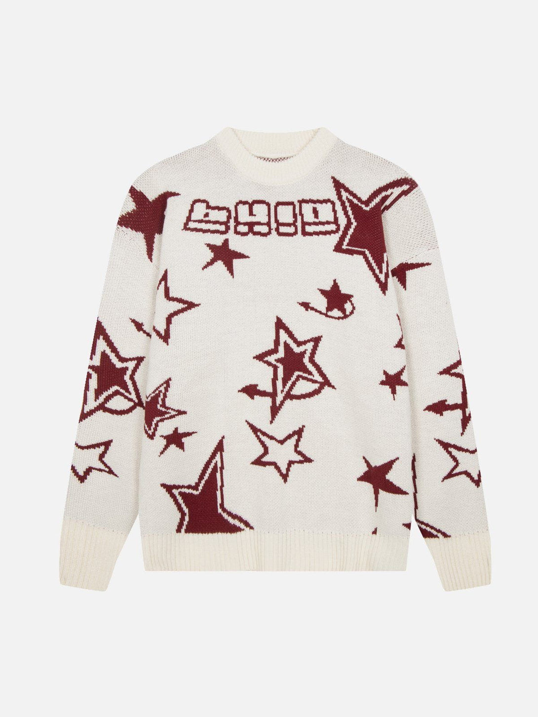 Helmiss - Star Clash Embroidery Sweater- Streetwear Fashion - helmiss.com