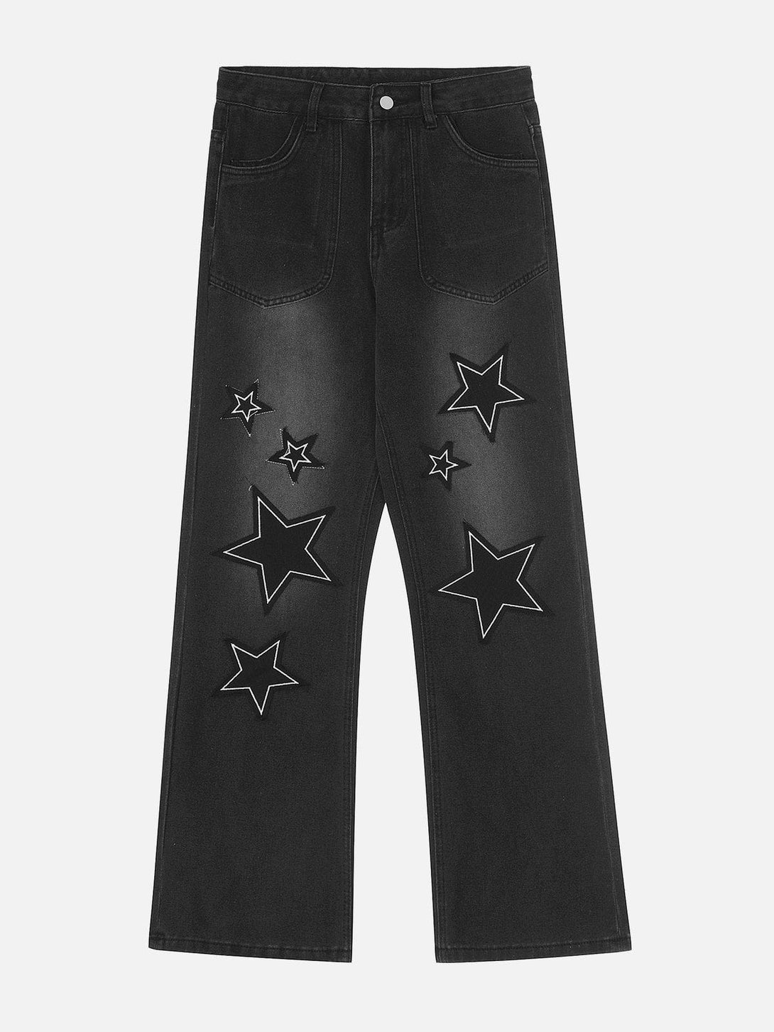 Helmiss - Star Collage Jeans- Streetwear Fashion - helmiss.com