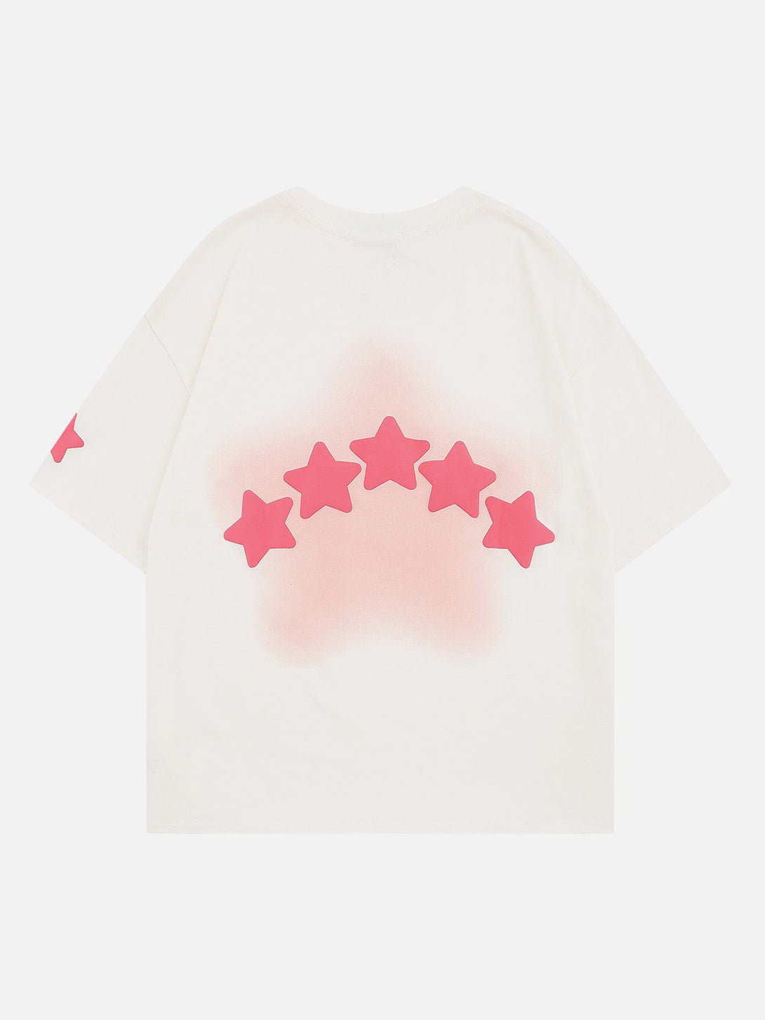 Helmiss - Star Dip-dye Embroidery Tee- Streetwear Fashion - helmiss.com