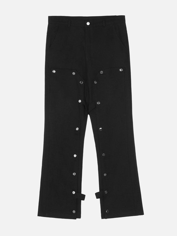 Helmiss - Star Embroidery Cargo Pants- Streetwear Fashion - helmiss.com