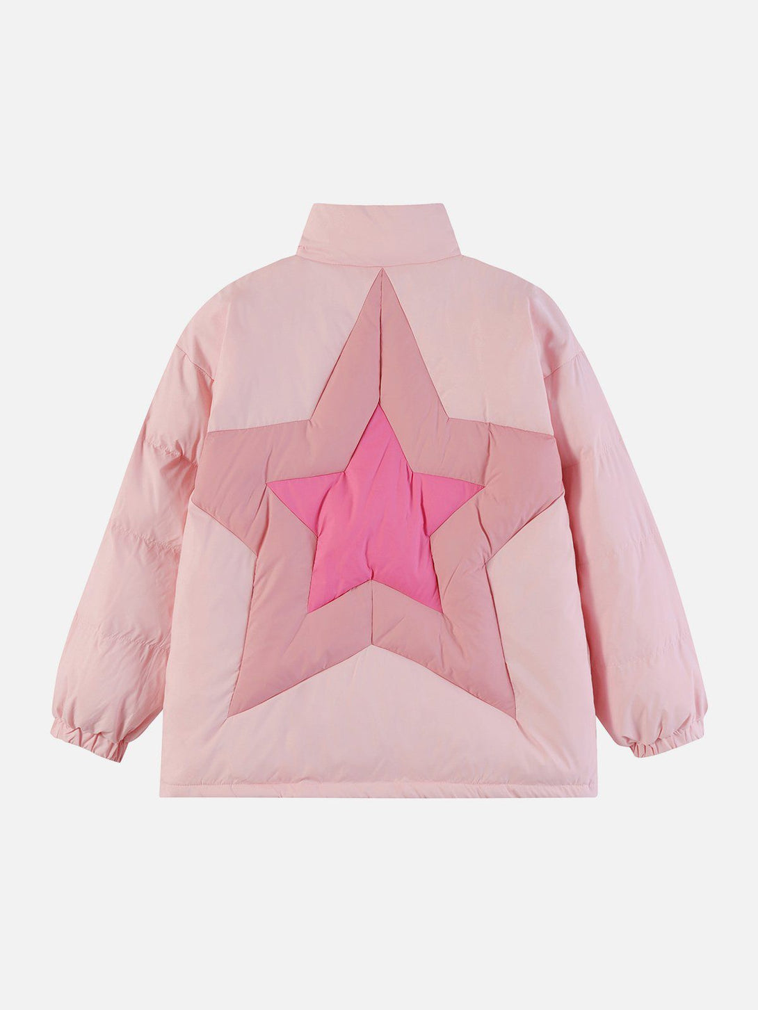 Helmiss - Star Patchwork Gradient Winter Coat- Streetwear Fashion - helmiss.com