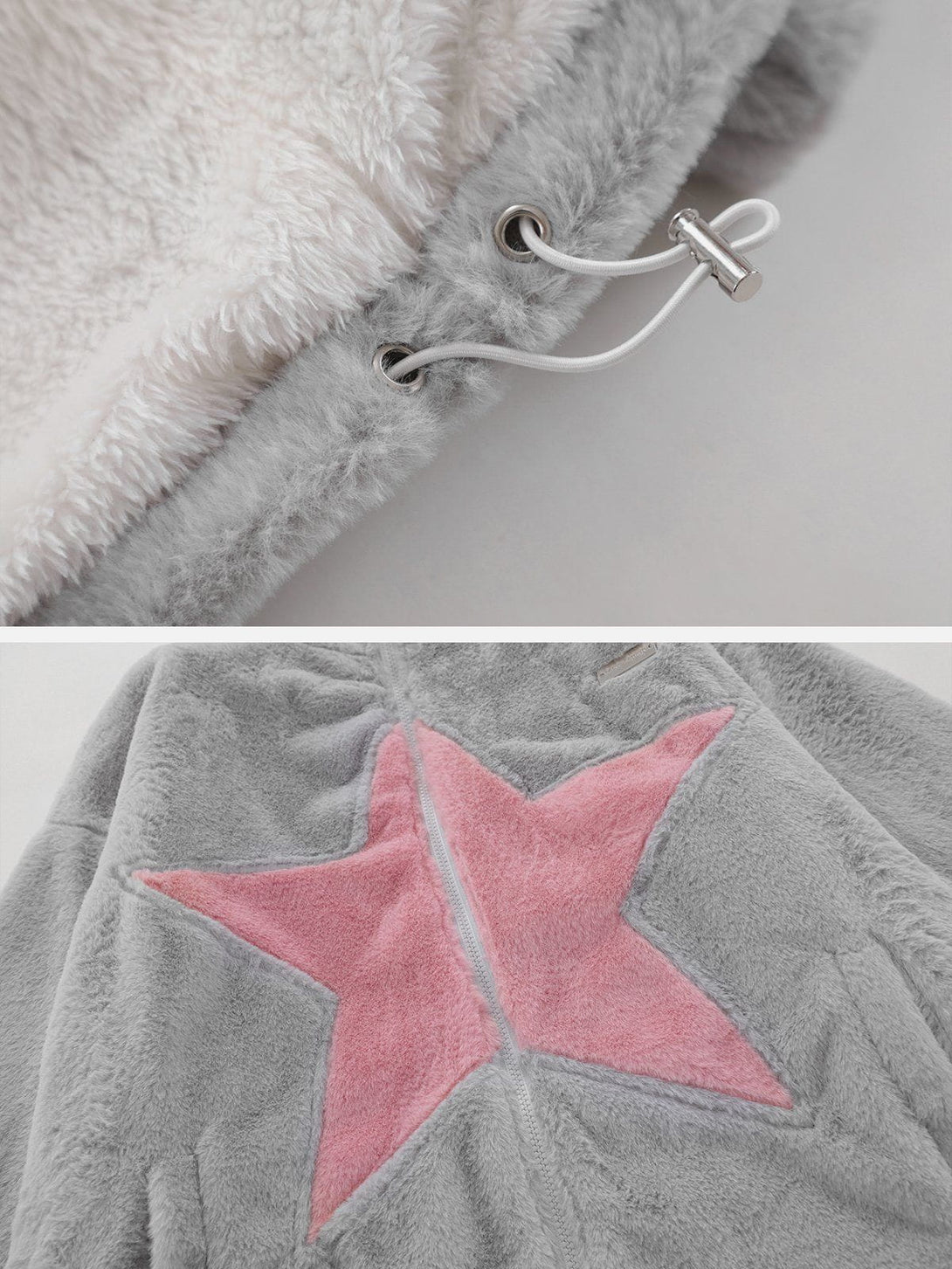 Helmiss - Star Patchwork Winter Coat- Streetwear Fashion - helmiss.com