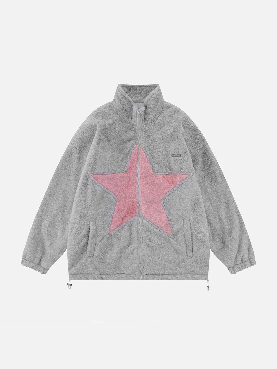 Helmiss - Star Patchwork Winter Coat- Streetwear Fashion - helmiss.com