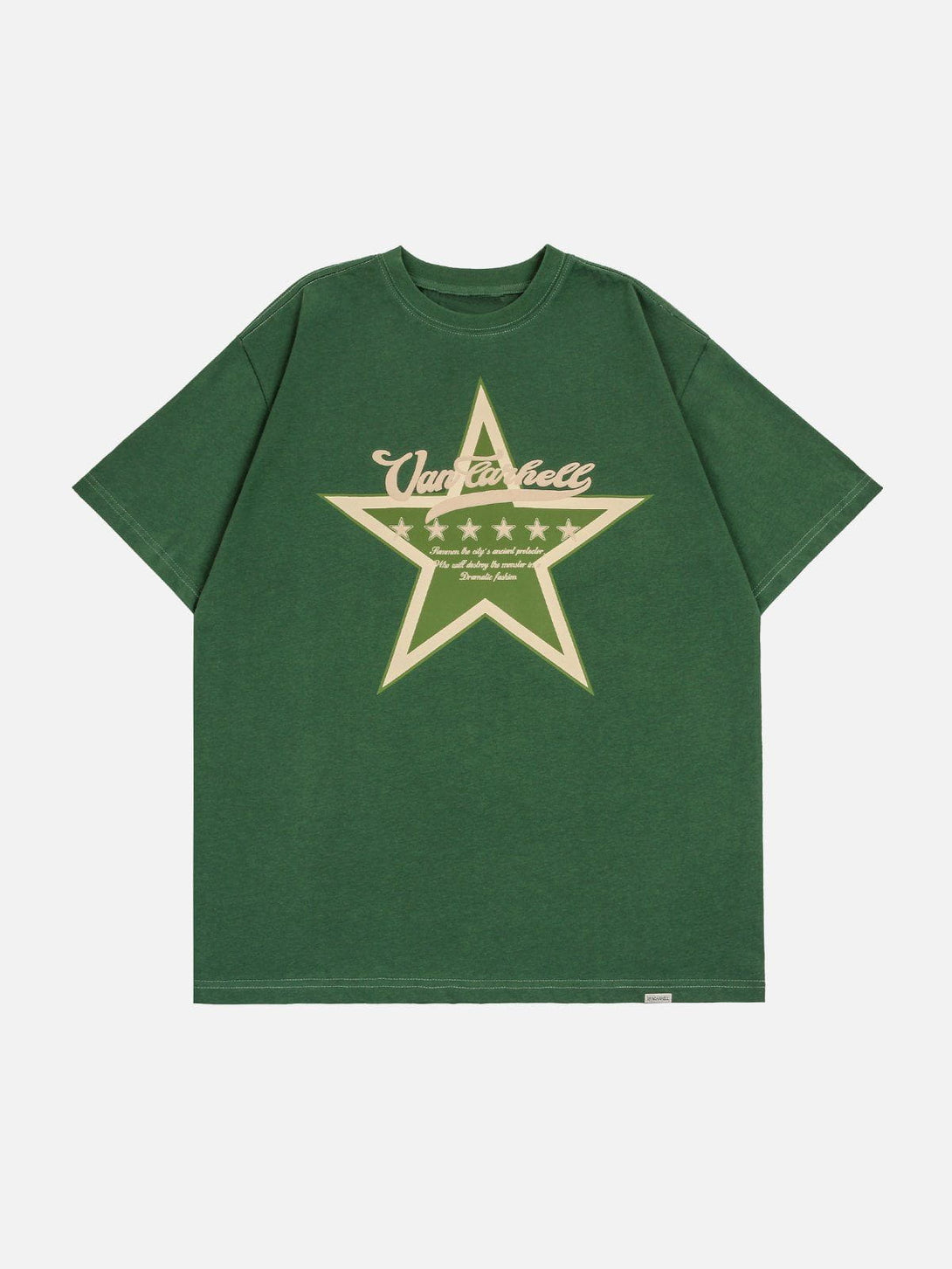 Helmiss - Star Print Tee- Streetwear Fashion - helmiss.com