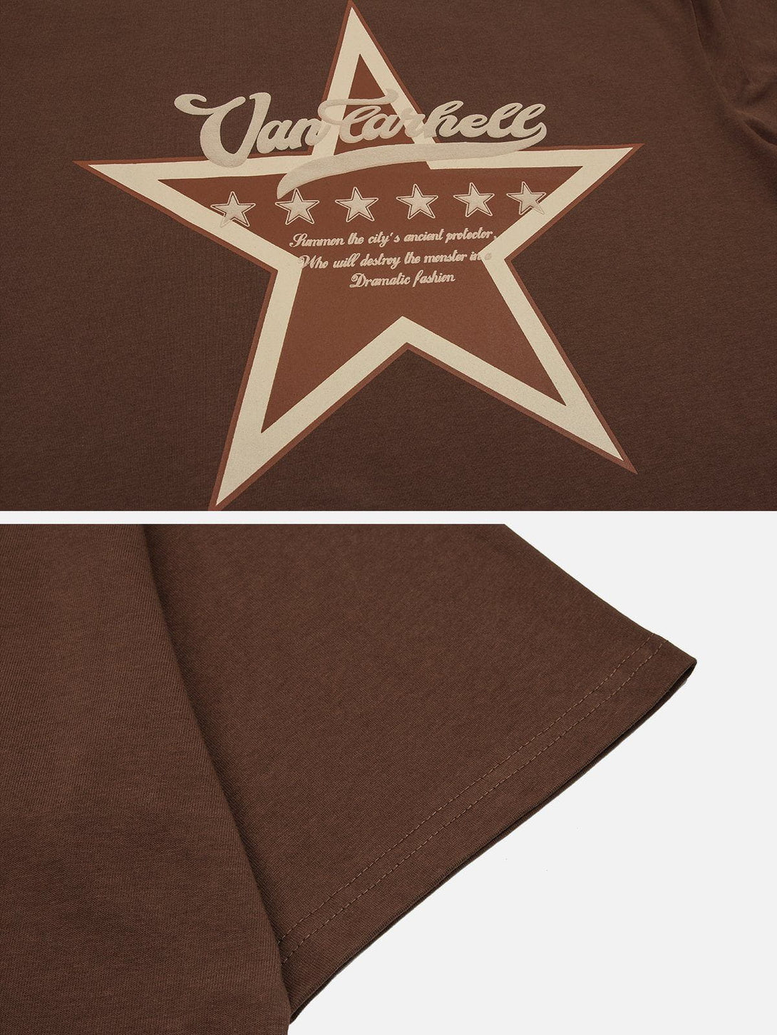 Helmiss - Star Print Tee- Streetwear Fashion - helmiss.com