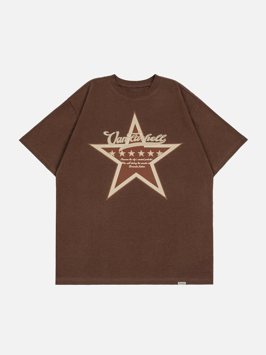 Helmiss - Star Print Tee- Streetwear Fashion - helmiss.com