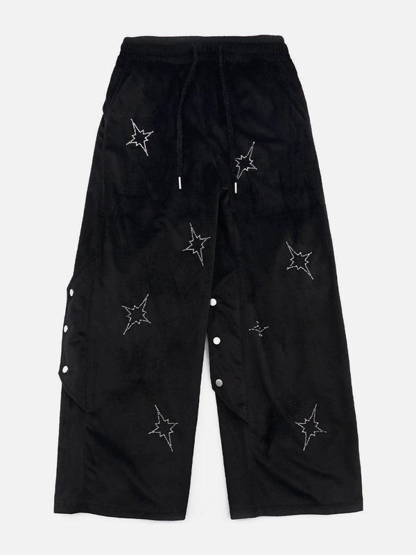 Helmiss - Star Sticker Diamond Pants- Streetwear Fashion - helmiss.com