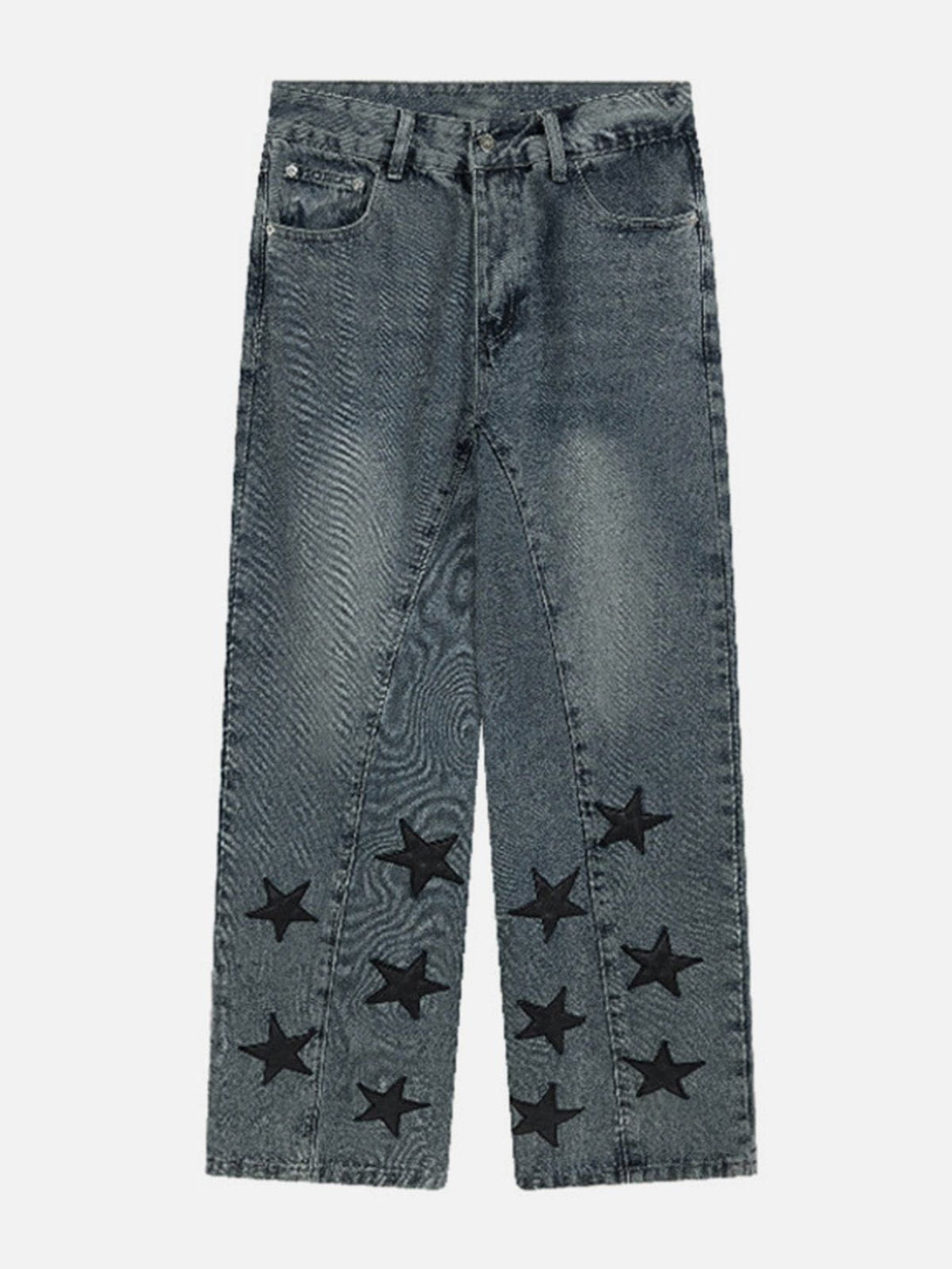 Helmiss - Star sticker Jeans- Streetwear Fashion - helmiss.com