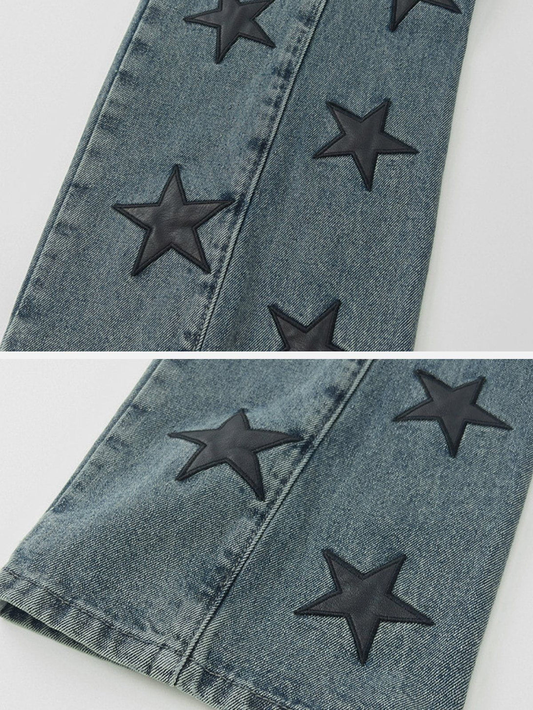 Helmiss - Star sticker Jeans- Streetwear Fashion - helmiss.com