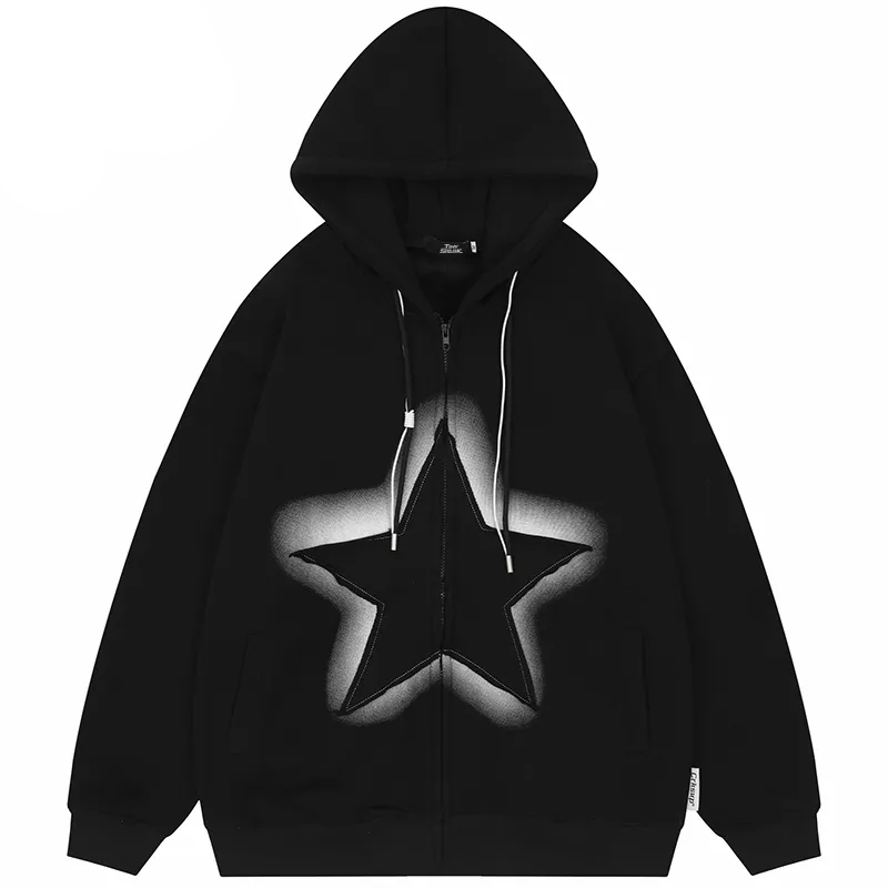 Helmiss - Stars Patches Hoodie- Streetwear Fashion - helmiss.com