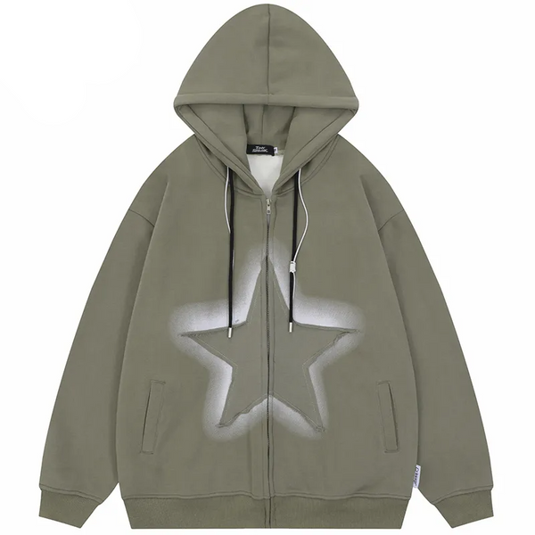 Helmiss - Stars Patches Hoodie- Streetwear Fashion - helmiss.com