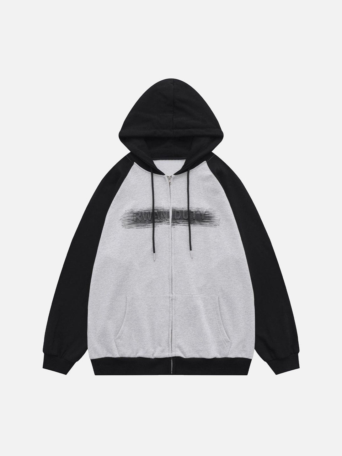 Helmiss - Steel Stamp Letters Print Hoodie- Streetwear Fashion - helmiss.com