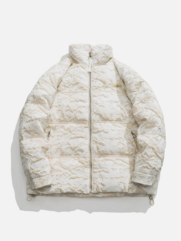 Helmiss - Stereoscopic Pattern Winter Coat- Streetwear Fashion - helmiss.com