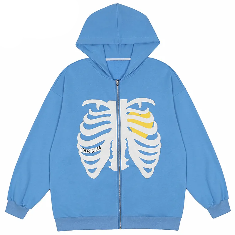 Helmiss - Sternum Skeleton Hoodie- Streetwear Fashion - helmiss.com