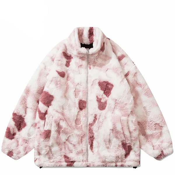 Helmiss - Streetwear Jacket Coat Fleece Rabbit Fur Coat- Streetwear Fashion - helmiss.com