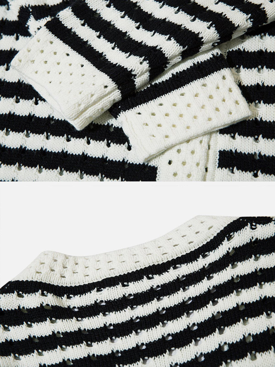 Helmiss - Stripe Clashing Colors Cardigan- Streetwear Fashion - helmiss.com