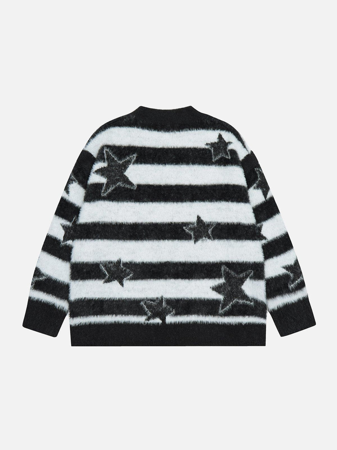 Helmiss - Stripe Star Sweater- Streetwear Fashion - helmiss.com