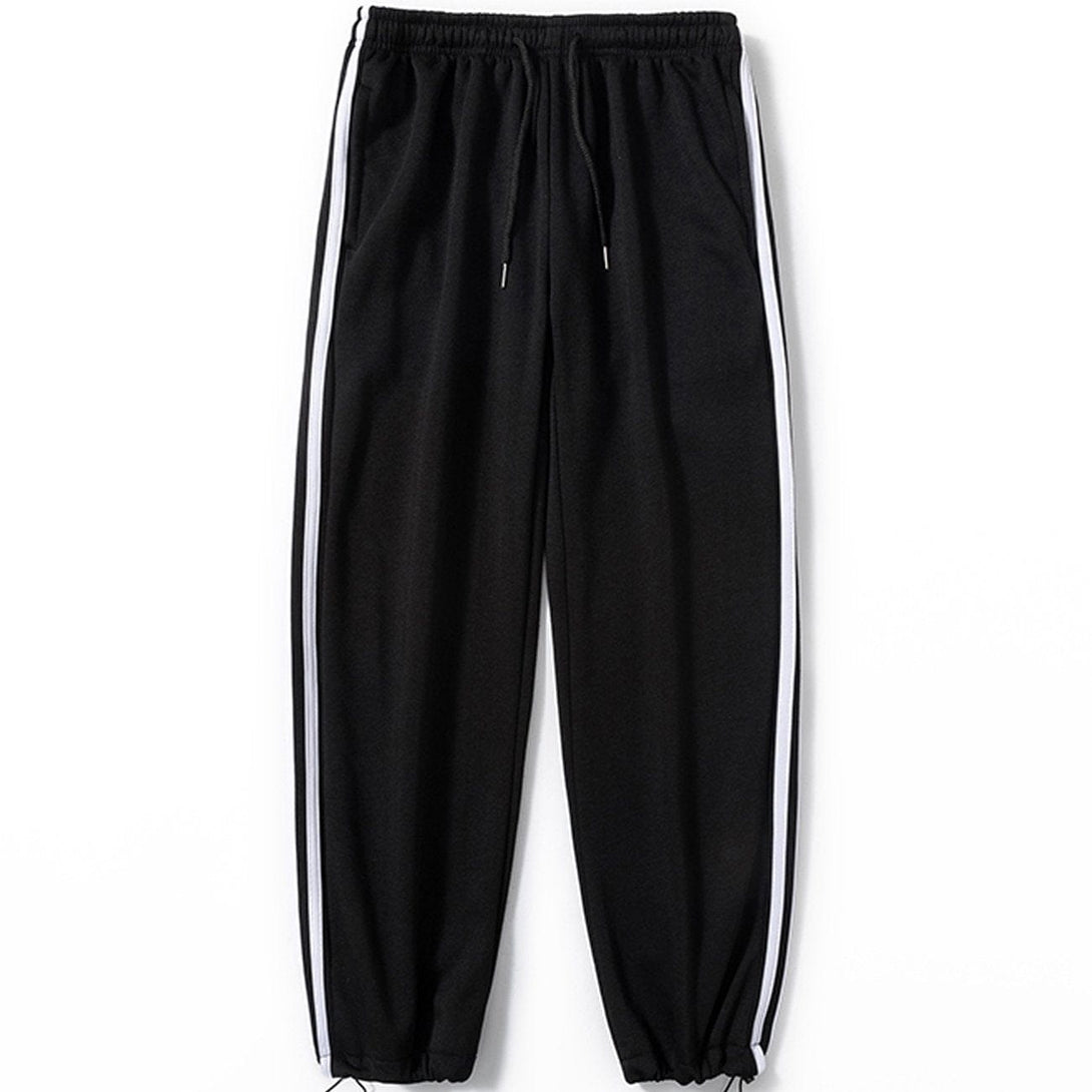 Helmiss - Stripe Sweatpants- Streetwear Fashion - helmiss.com