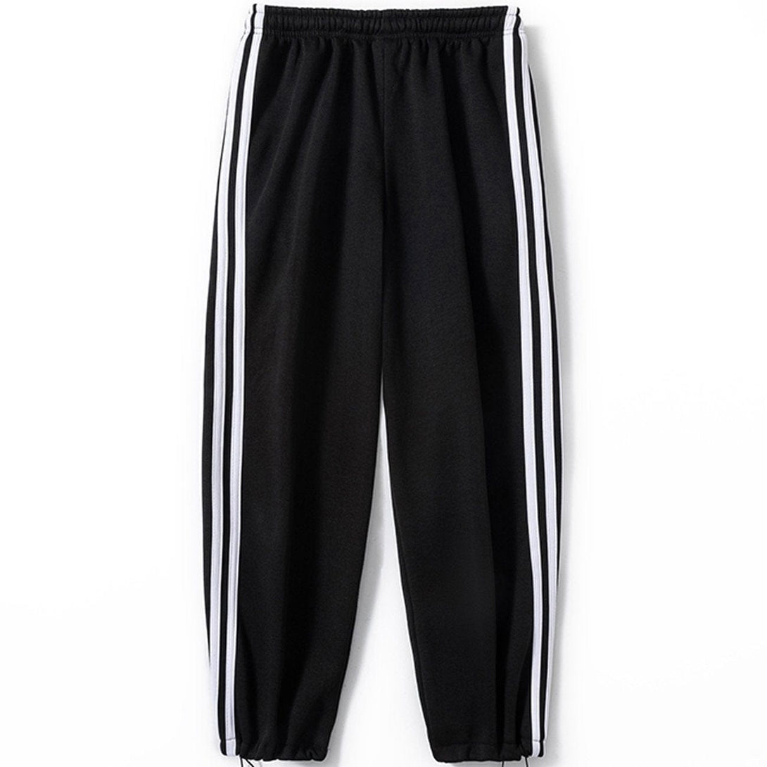 Helmiss - Stripe Sweatpants- Streetwear Fashion - helmiss.com