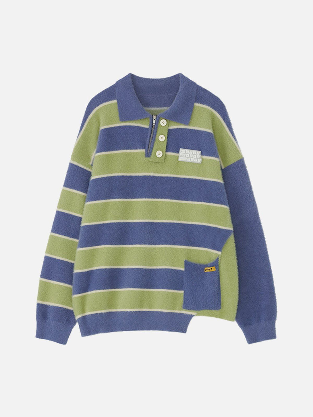 Helmiss - Striped Clash Sweater- Streetwear Fashion - helmiss.com