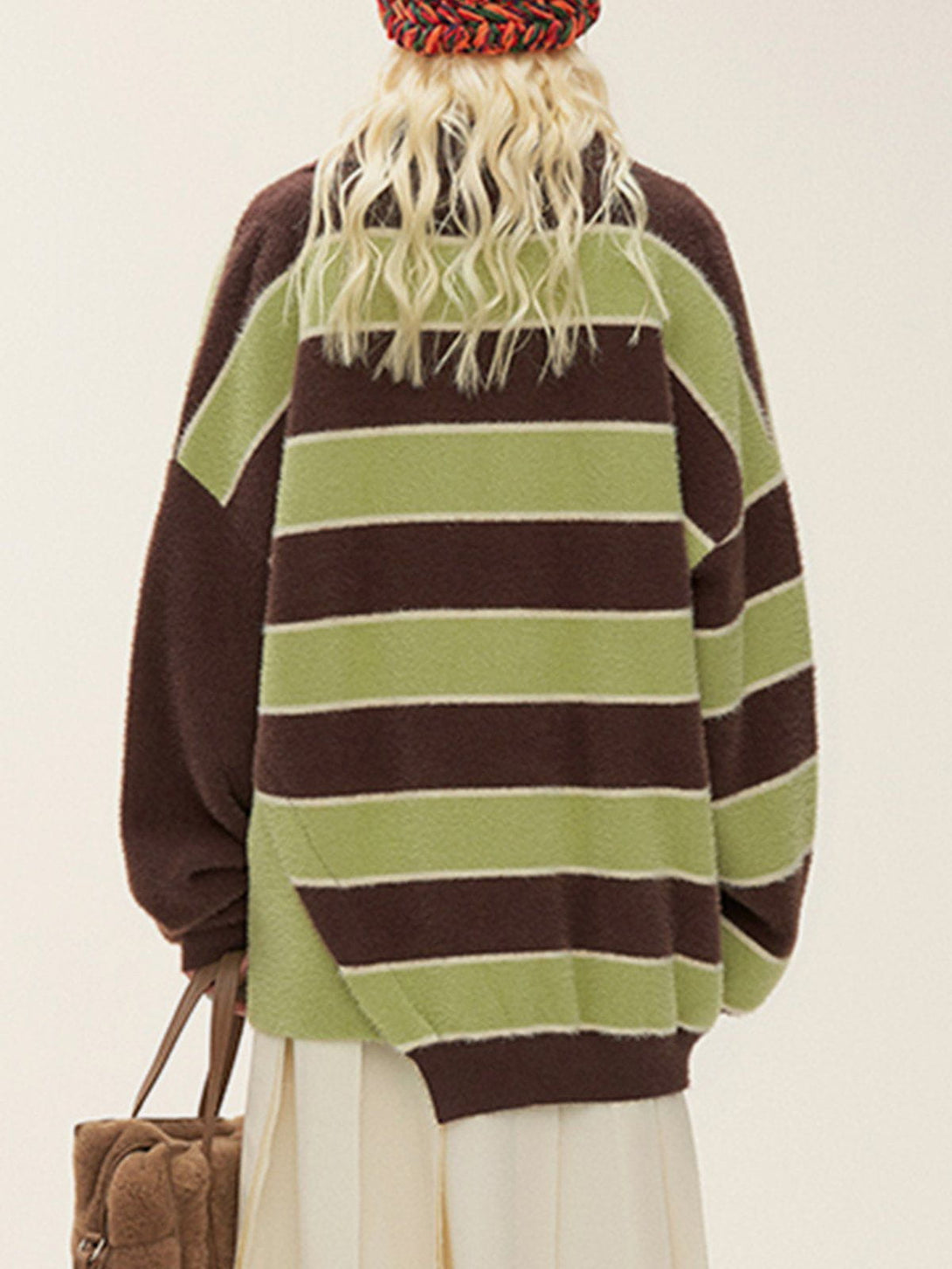 Helmiss - Striped Clash Sweater- Streetwear Fashion - helmiss.com