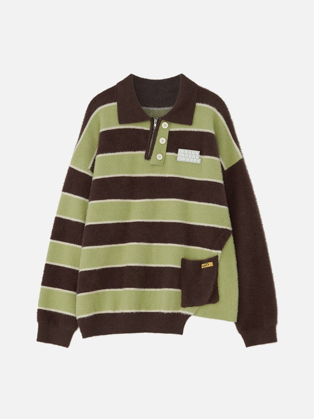 Helmiss - Striped Clash Sweater- Streetwear Fashion - helmiss.com