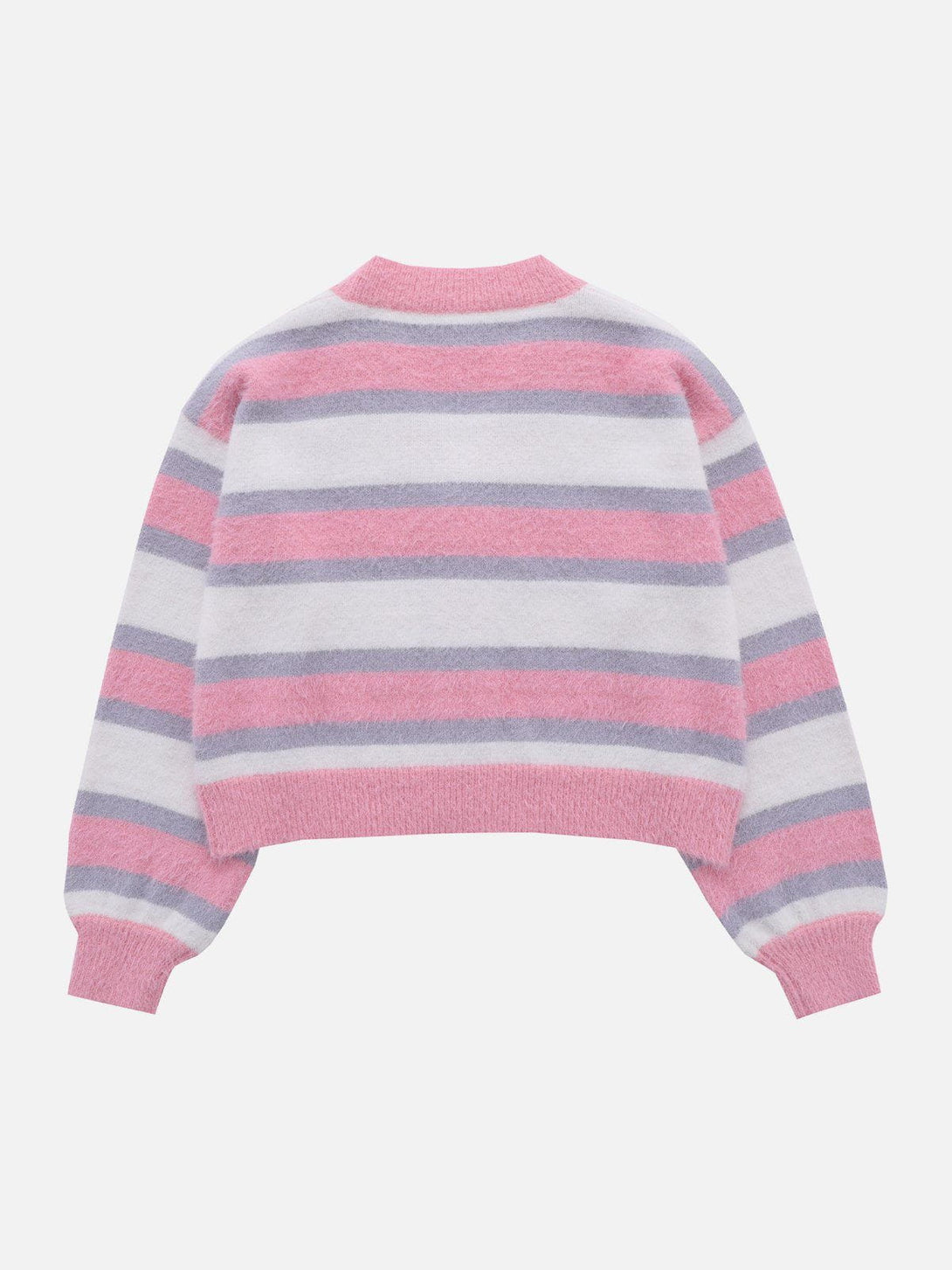 Helmiss - Striped Clashing Colours Cardigan- Streetwear Fashion - helmiss.com