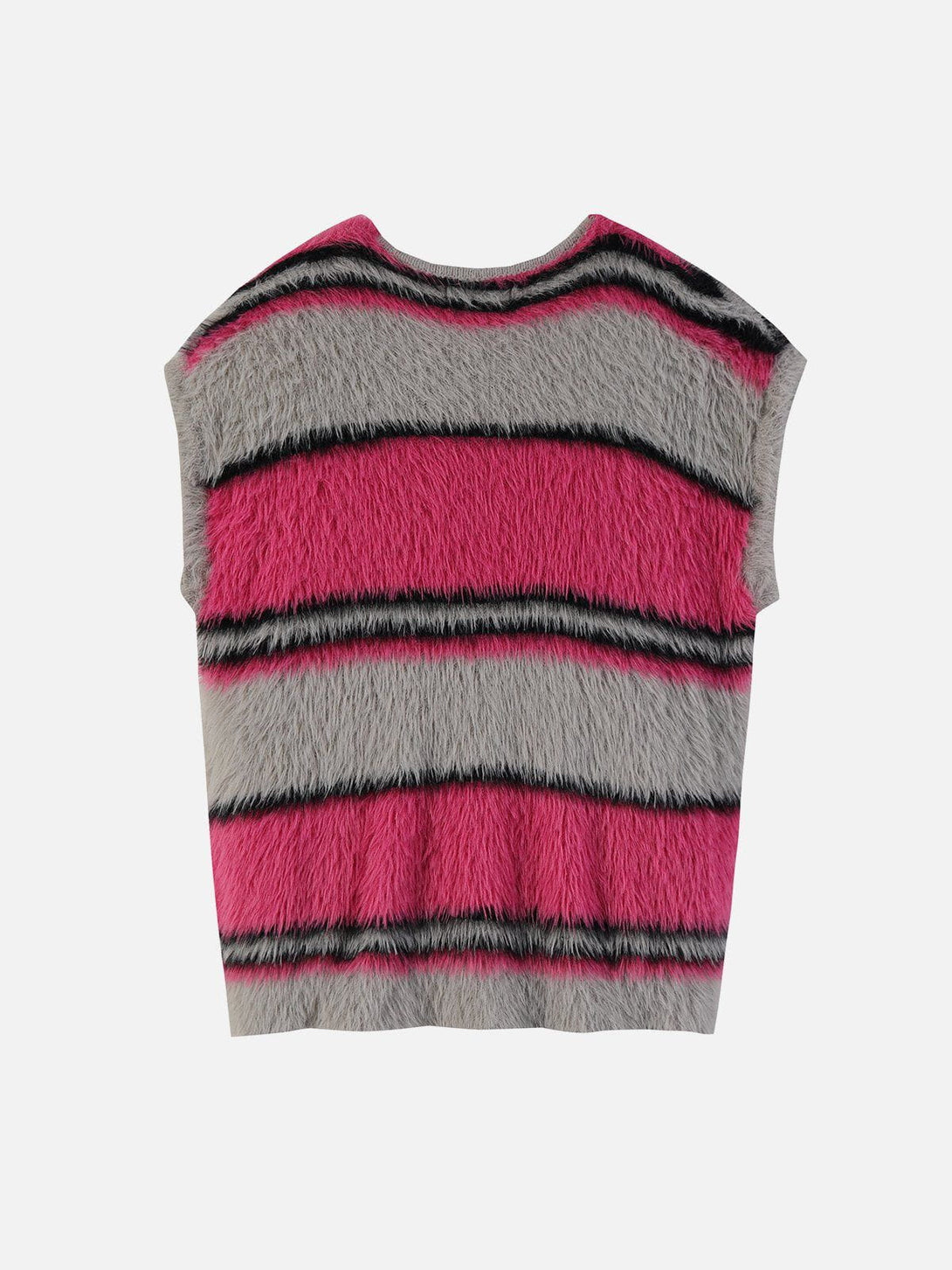 Helmiss - Striped Detachable Sleeve Cardigan- Streetwear Fashion - helmiss.com