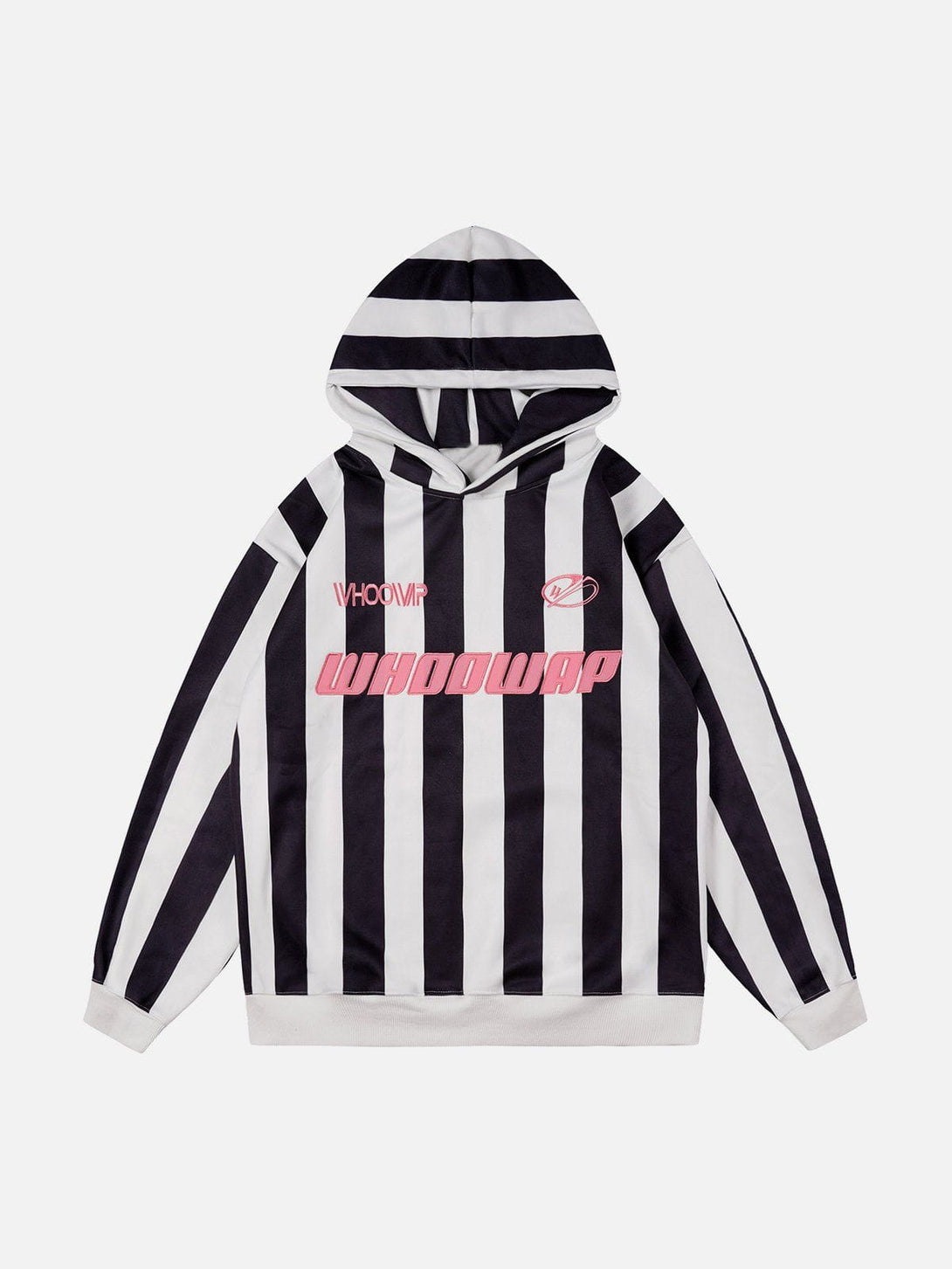 Helmiss - Striped Embroidery Hoodie- Streetwear Fashion - helmiss.com