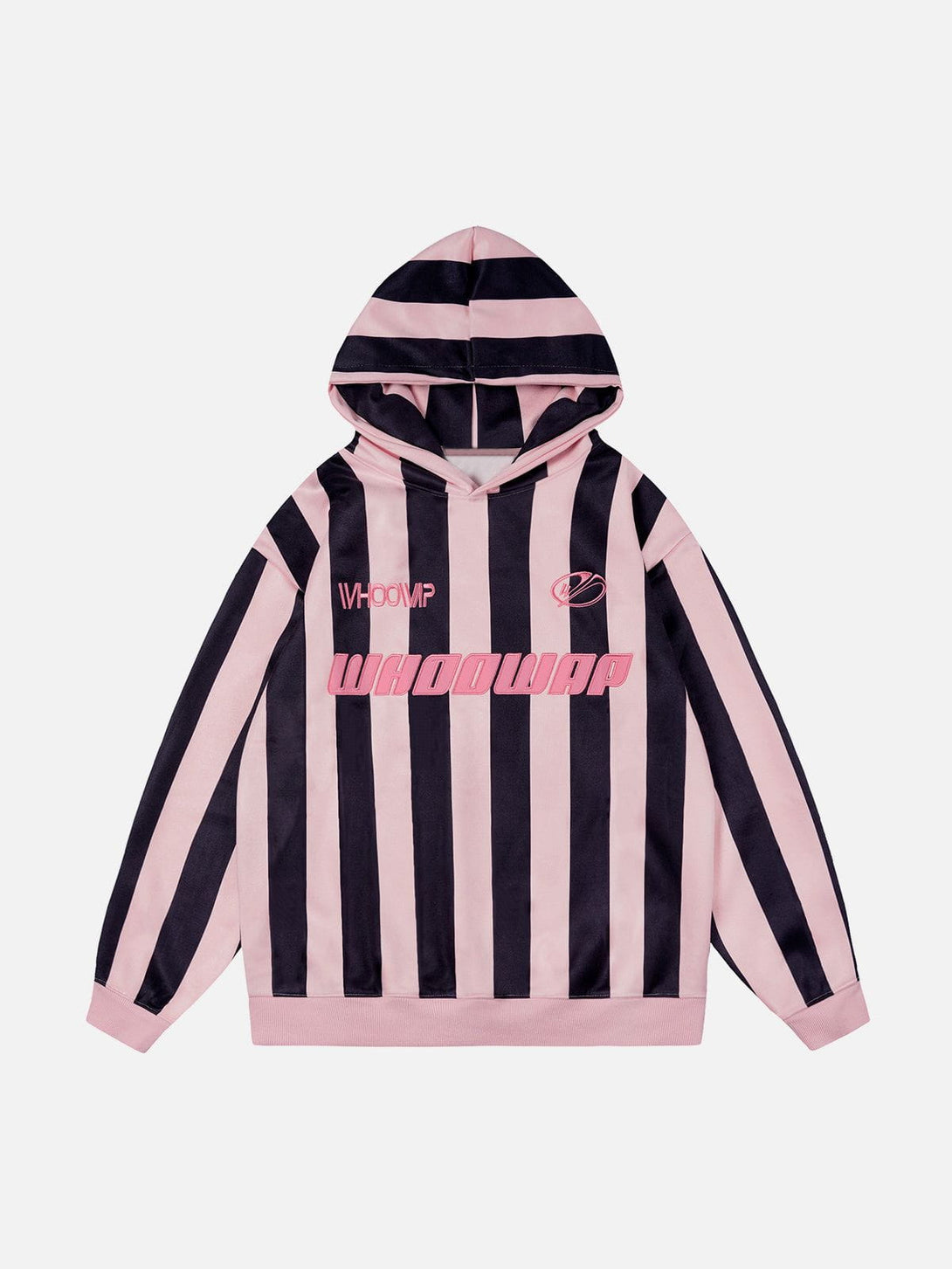 Helmiss - Striped Embroidery Hoodie- Streetwear Fashion - helmiss.com