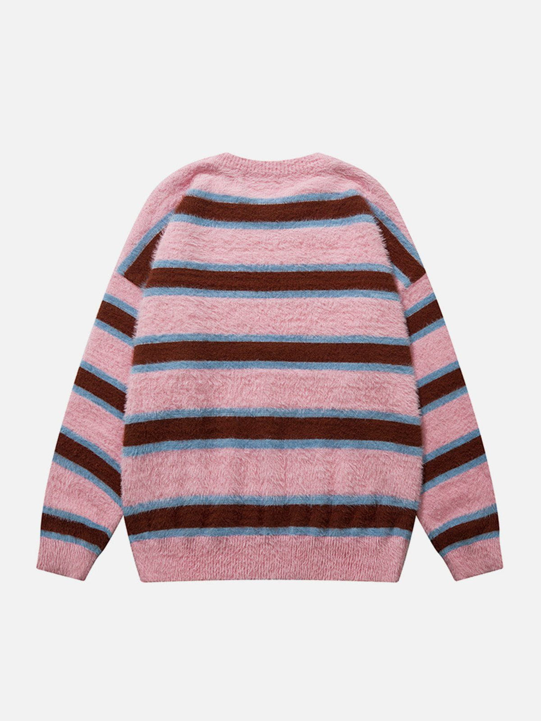 Helmiss - Striped Jacquard Sweater- Streetwear Fashion - helmiss.com