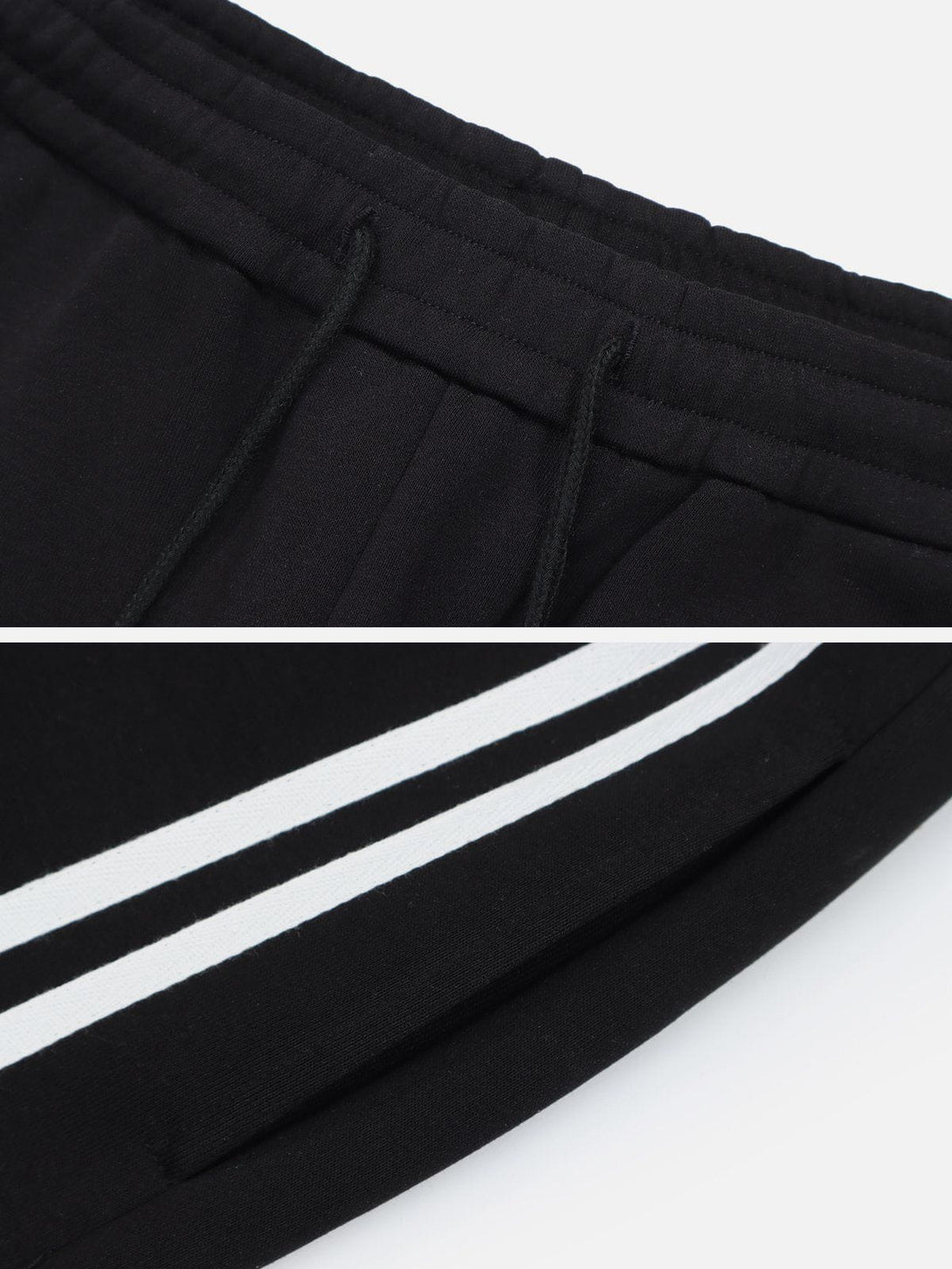 Helmiss - Striped Side Pockets Sweatpants- Streetwear Fashion - helmiss.com