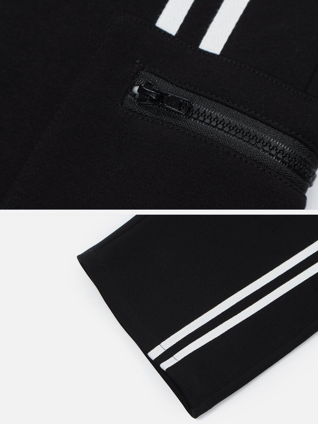 Helmiss - Striped Side Pockets Sweatpants- Streetwear Fashion - helmiss.com