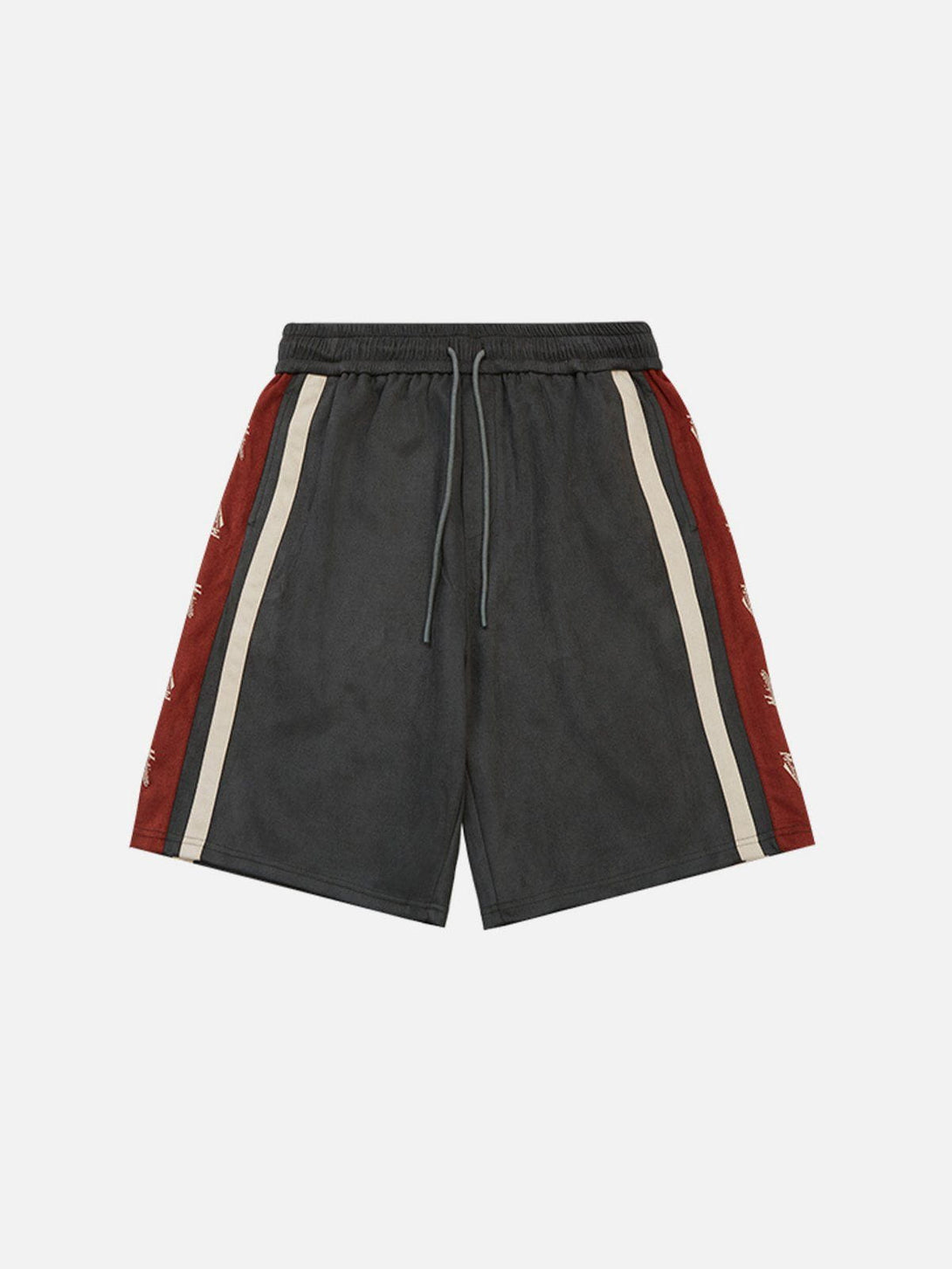 Helmiss - Suede Side Stripes Shorts- Streetwear Fashion - helmiss.com