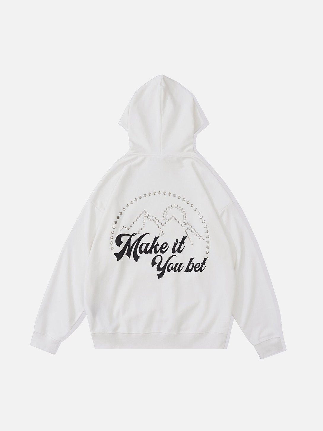 Helmiss - Sunshine Mountain Letter Foam Hoodie- Streetwear Fashion - helmiss.com