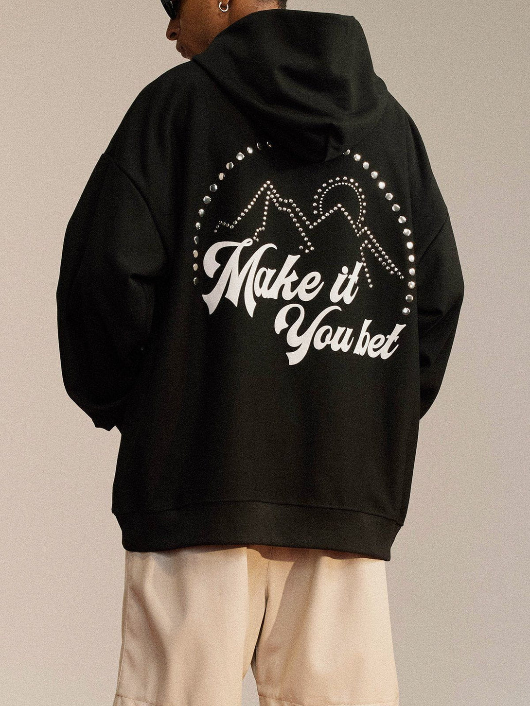 Helmiss - Sunshine Mountain Letter Foam Hoodie- Streetwear Fashion - helmiss.com